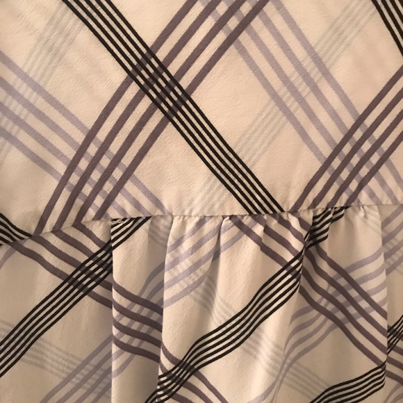 Loft white checkered tunic top - Picture 4 of 4